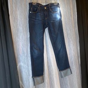 AG Jeans “The Stevie Cuff” dark blue wash size 26